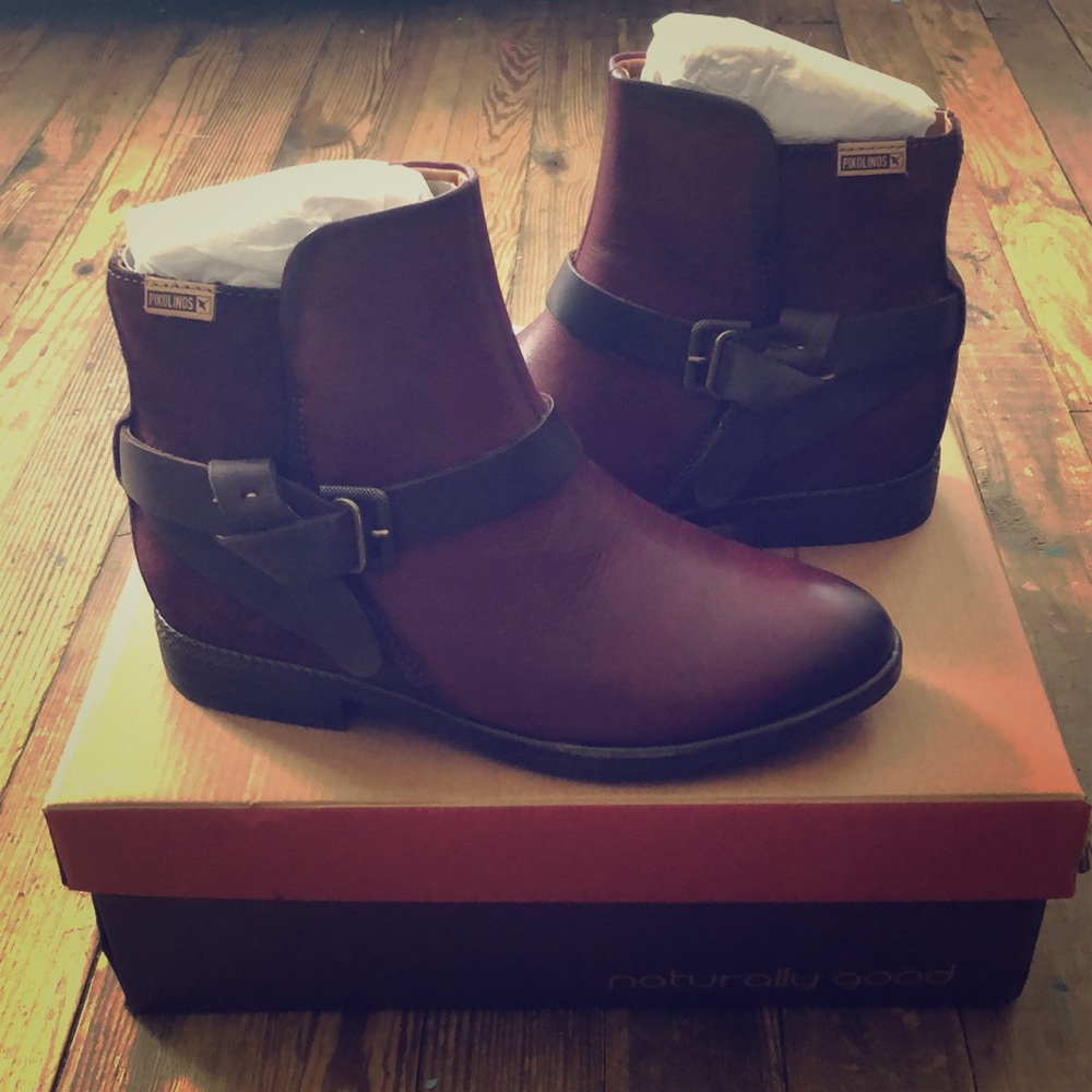 Pikolinos Ordino Leather/Suede Engineer Boot